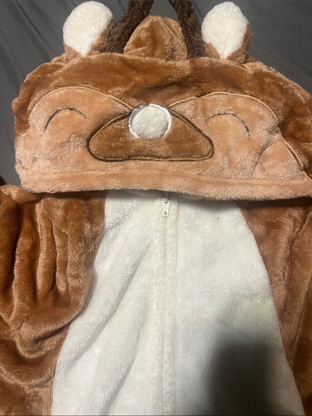 Unisex adult small reindeer onesie